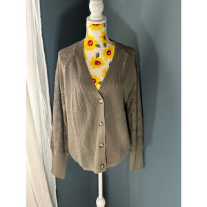 Women's Traleubie Cardigan Sweater XL Gray